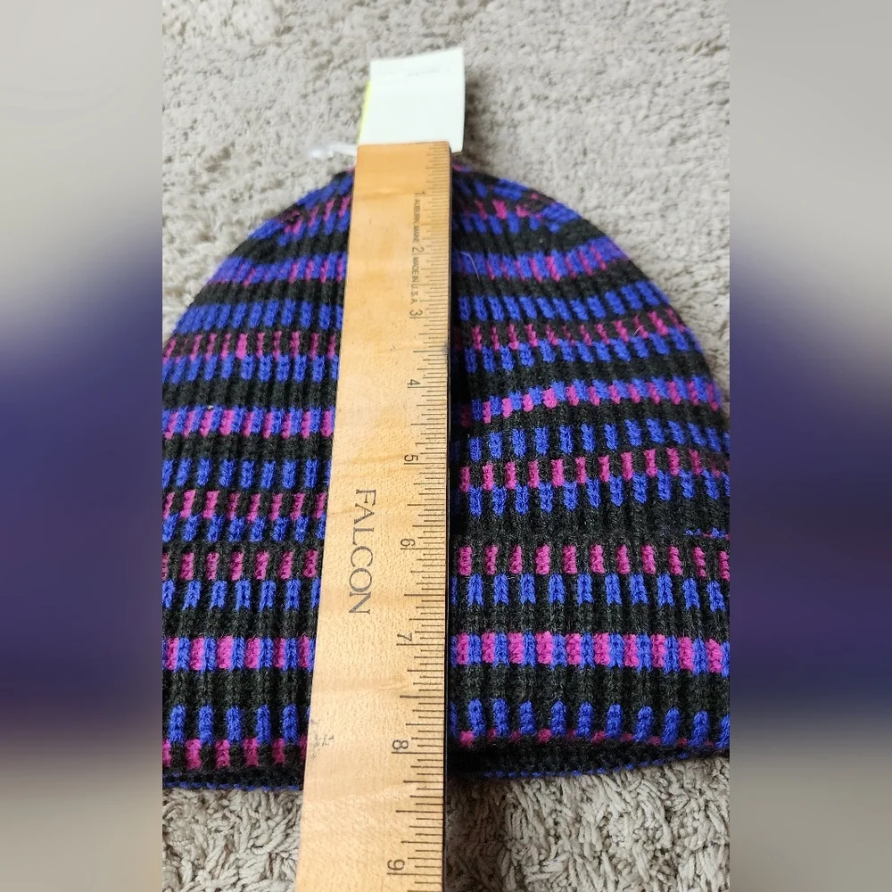 Kids' Plaited Striped Cuff Beanie - All In Motion Purple One Size Fits Most